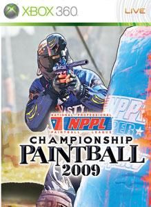 NPPL Championship Paintball 2009 box art for Xbox 360
